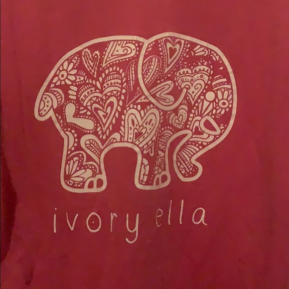Rose colored Ivory Ella Long Sleeve Tee - Picture 3 of 4